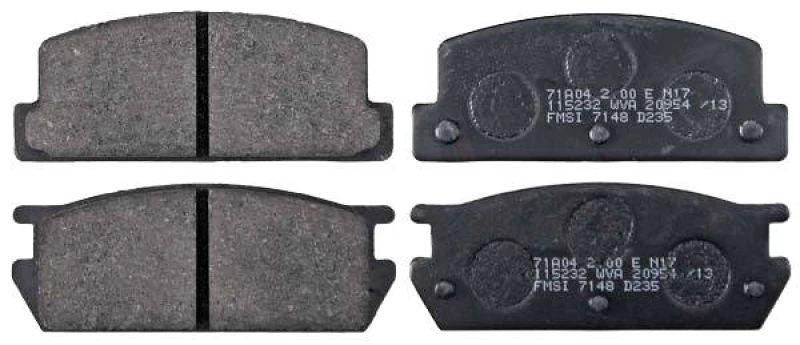 Image of A.B.S. 36553 Brake pad set without integrated wear sensor Brake Pad Set,disc brake (402)
