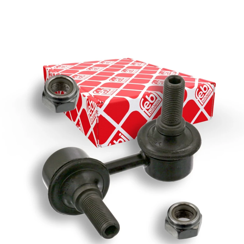 Image of FEBI BILSTEIN 42075 Anti-roll bar link Front Axle Left Steel Link Stabiliser (3229)