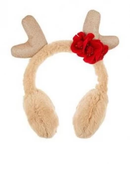 Monsoon Girls Reindeer Donna Earmuffs - Multi