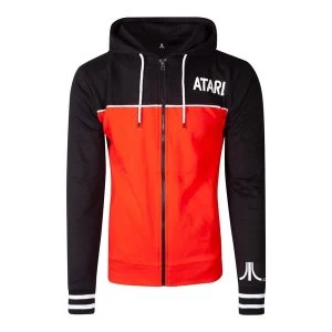 Image of Atari - Colour Block Mens Large Hoodie - Multi-Colour