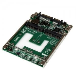 Image of Dual mSATA SSD to 2.5 SATA RAID Adapter