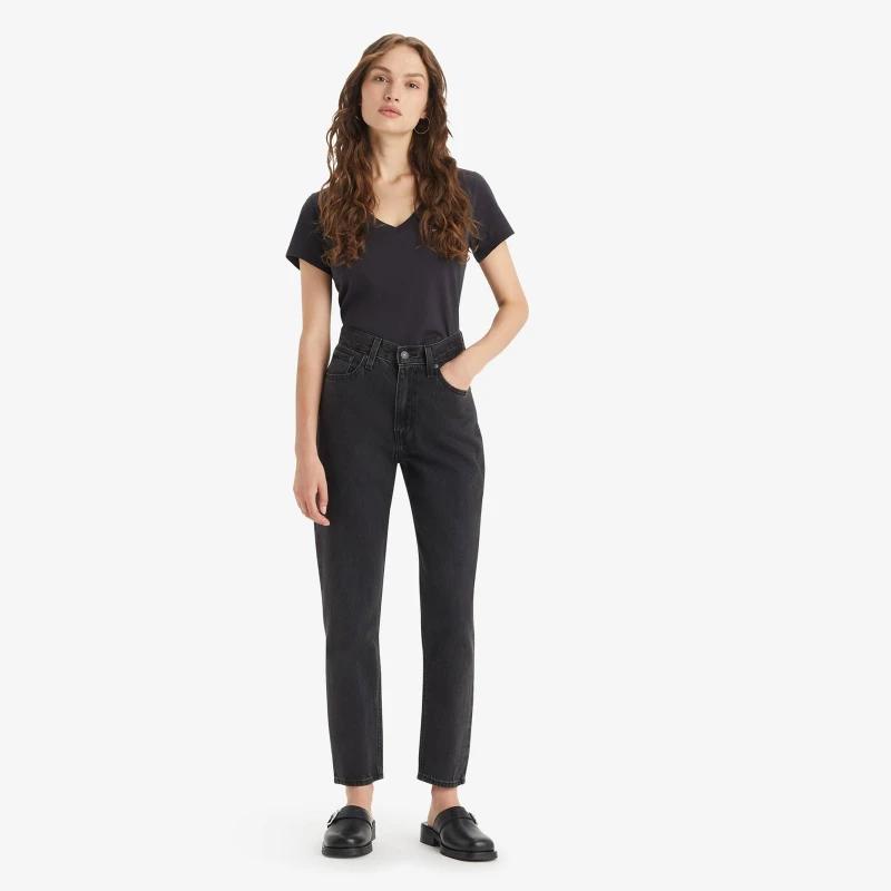 Image of Levis 80s Mom Jeans Black Stnwsh 09 female 29 L32