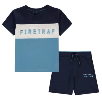 Image of Firetrap Short Sleeve T-Shirt Set Infant Boys - Colourblock