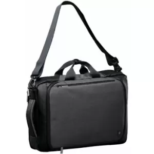 Image of Stormtech Adults Unisex Road Warrior Computer Bag (One Size) (Graphite Grey/Black) - Graphite Grey/Black