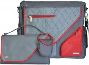 image of JJ Cole Metra Changing Bag Crimson Arbor.