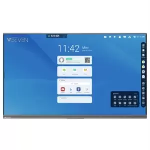 Image of V7 IFP6502-V7PRO interactive whiteboard 165.1cm (65") 3840 x 2160 pixels Touch Screen Black USB / Bluetooth