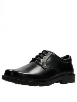 Image of Clarks Lair Watch Shoes - Black Leather, Size 10, Men