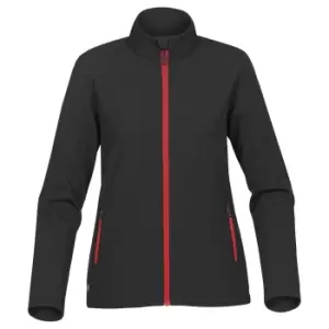 image of Stormtech Womens/Ladies Orbiter Softshell Jacket (L) (Black/Bright Red)