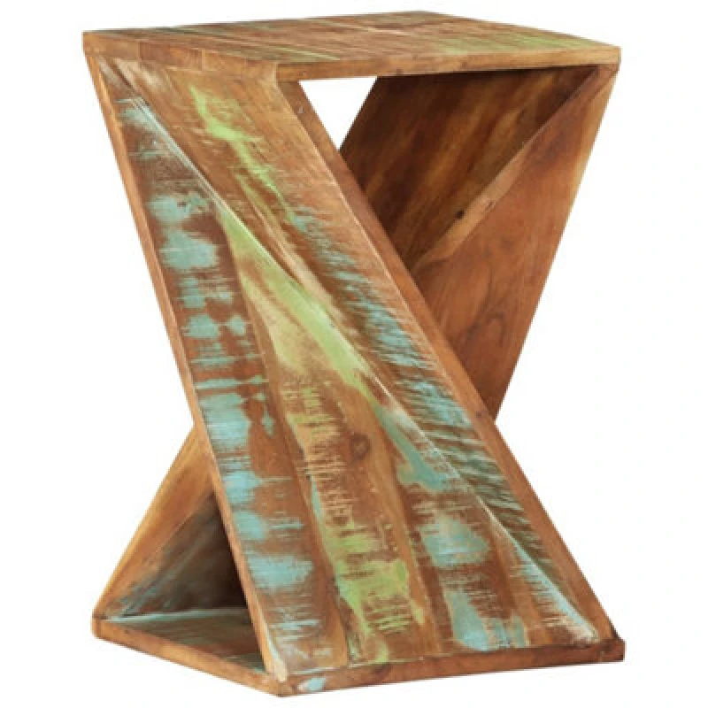 Image of VIDAXL Side Table 35x35x55cm Solid Wood Reclaimed Vidaxl 8720286668559