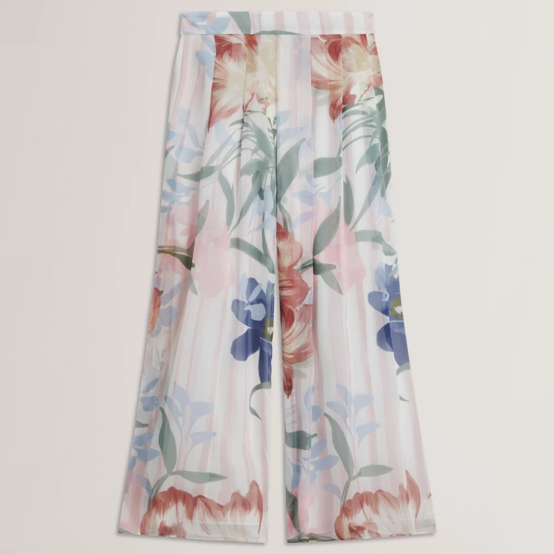 Image of Ted Baker Ted W/Leg PleatTrsr Ld62 Pink female 8 (XS)