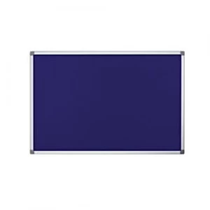 image of Bi-Office Maya Fire Retardant Blue Felt Board 900 x 600 mm