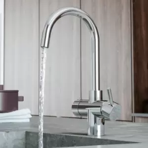 Image of Kitchen Mixer Tap 3 in 1 Rapid Boiling Water Tank+ Filter Modern Chrome - Silver - Bristan