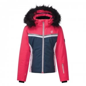 Image of Dare2B Estimate Waterproof Ski Jacket - DkDnm/NeonPk