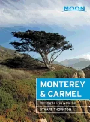 Image of moon monterey and carmel with santa cruz and big sur