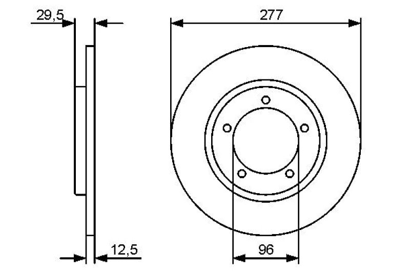 Image of Bosch 0 986 479 487 Brake disc Solid, Oiled Brake Disc (82)