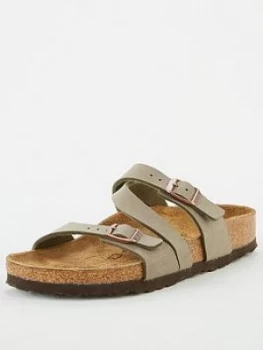 Image of Birkenstock Salina Strappy Flat Sandal - Stone