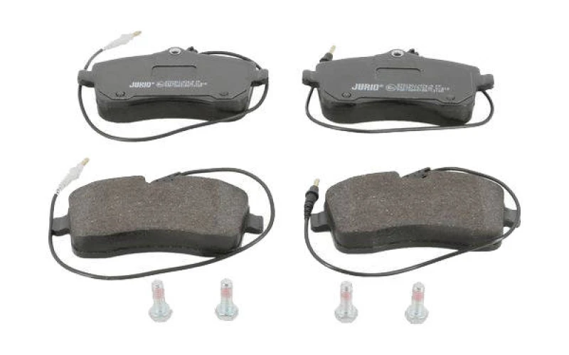Image of JURID 573132J Brake pad set incl. wear warning contact, with brake caliper screws Brake Pad Set,disc brake (402)