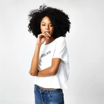 image of Jack Wills Milsom Boxy T-Shirt - White