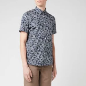 Image of Ted Baker Mens Yepyep Floral Print Shirt - Navy - XXL/6