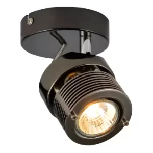 Image of Inlight Pedro Adjustable Ceiling Spotlight Black Chrome