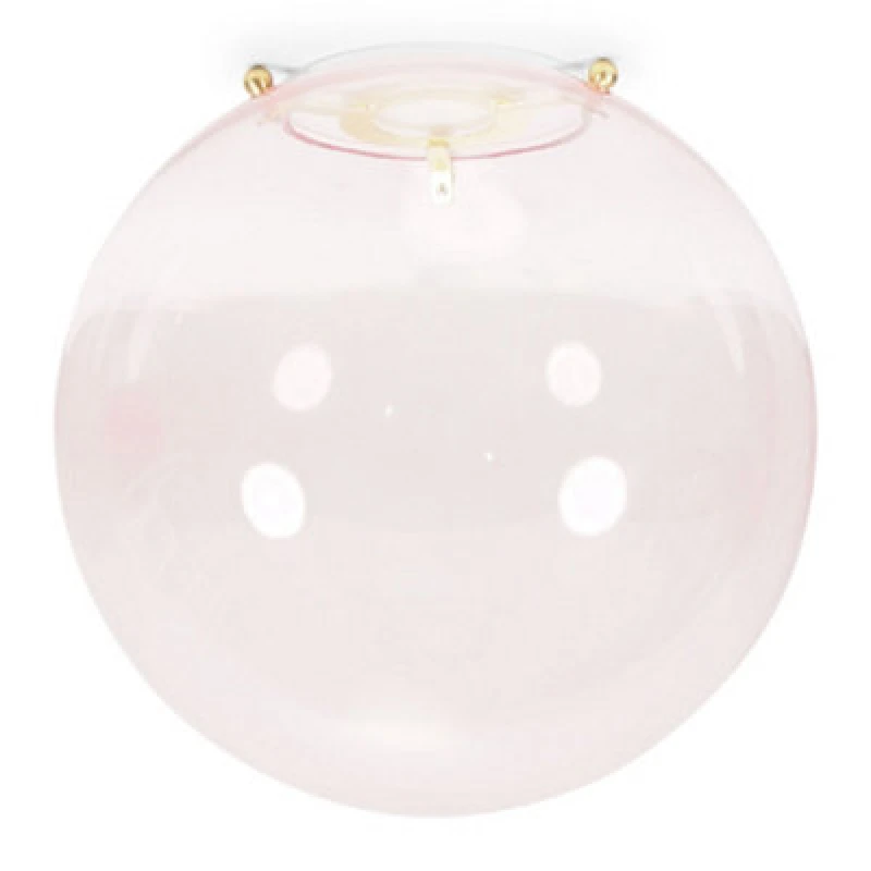 Image of Brushed Gold and Pink Globe Easy Fit Shade