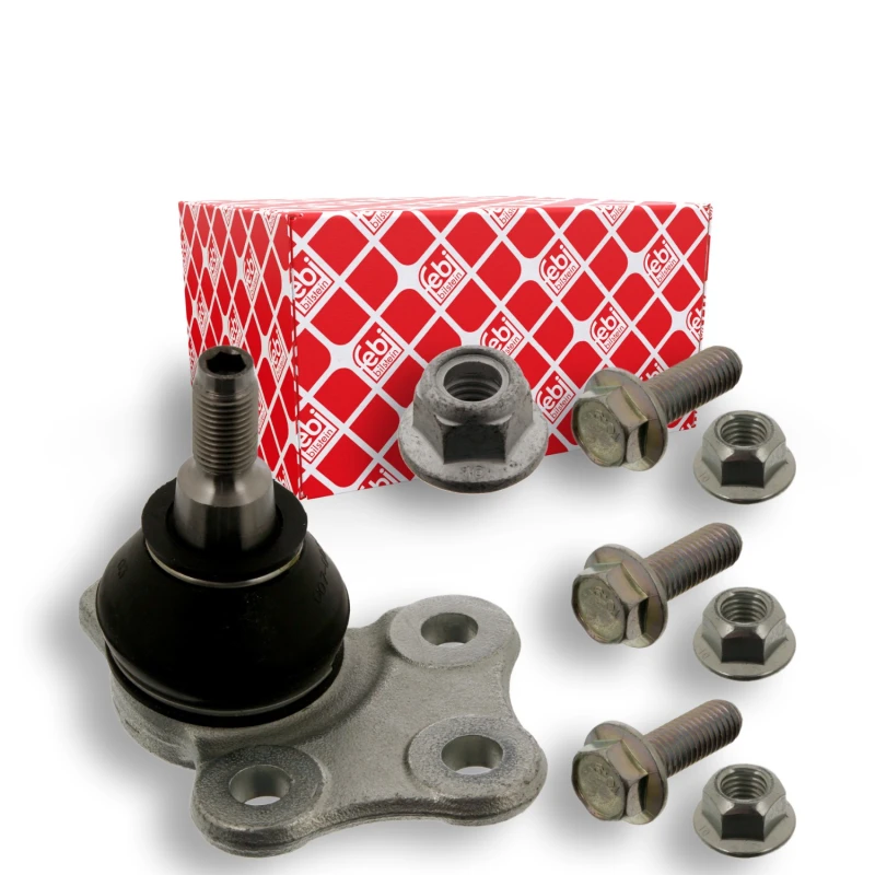 Image of FEBI BILSTEIN 40808 Ball joint OE Turbo NEW, Front Axle Right, with nuts, with bolts/screws Support-/Steering Link (2462)