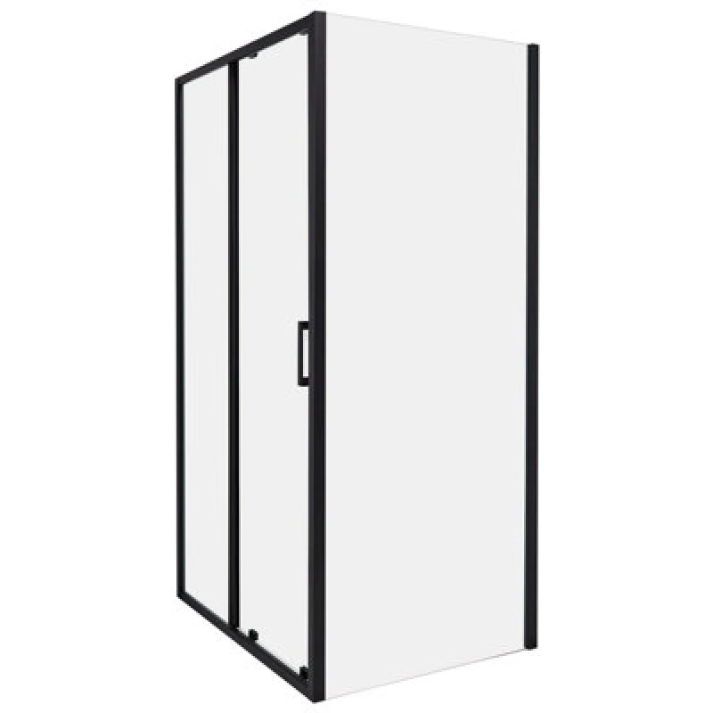 Image of Beliani Shower Enclosure Yoro 800 X 1000 X 1850 mm Black