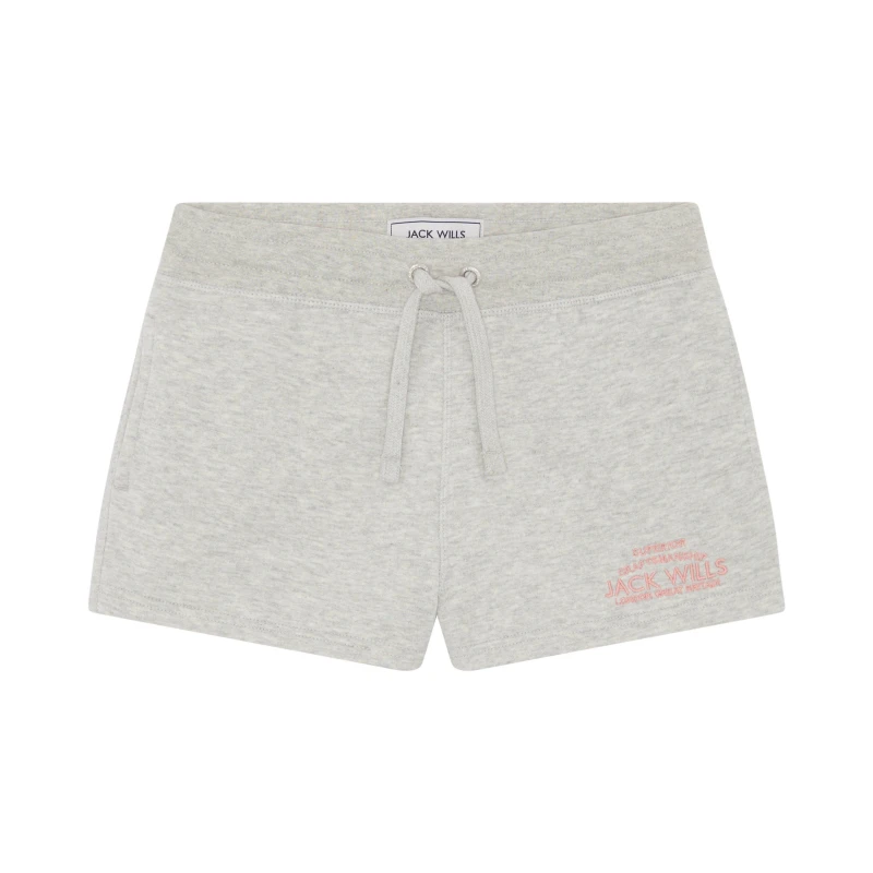Image of Jack Wills Wills Bea Fleece Girls Short - Grey Grey 7 - 8 Years