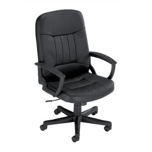 image of Trexus High Back Manager Leather Armchair Backrest H620mm