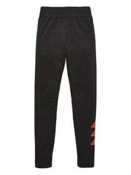 Image of Adidas Girls Badge Of Sport Tights - Grey