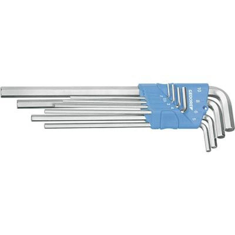 Image of Gedore Gedore 1543555 Allen Allen key set 5/64 inch, 3/32 inch, 1/8 inch, 5/32 inch, 3/16 inch, 7/32 inch, 1/4 inch, 5/16" 8 Piece 1543555