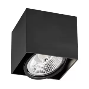 Image of Box Surface Mounted Downlight, Black, GU10 (ES111)