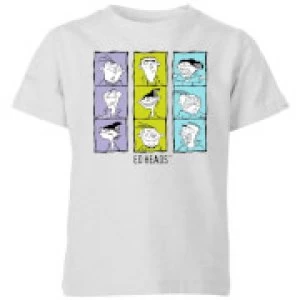 image of Ed, Edd n Eddy Heads Kids T-Shirt - Grey - 11-12 Years