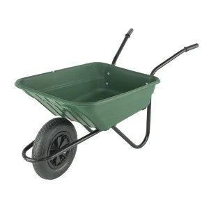 The Walsall Wheelbarrow Company 90L Wheelbarrow in a Box - Green