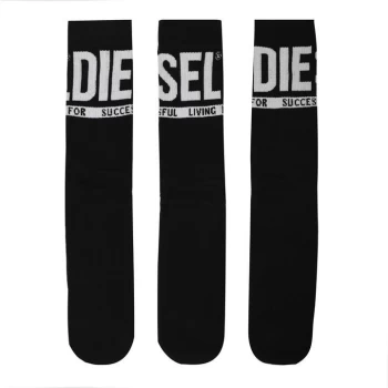 image of Diesel Ray 3 Pack Socks - Black