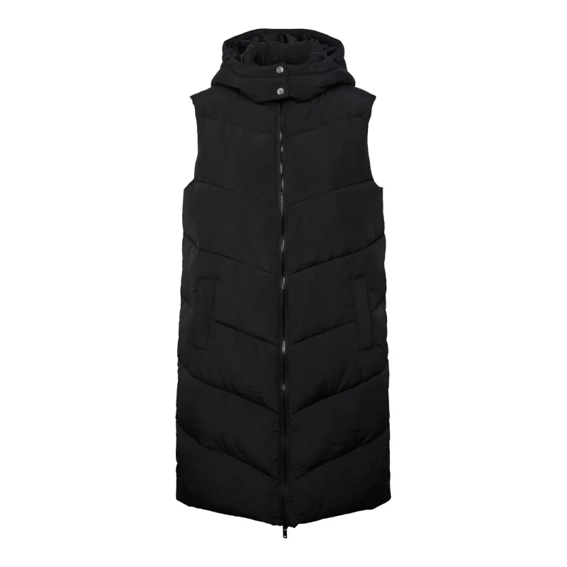 Image of Pieces Long jacket Pieces Jamilla Noir Female S