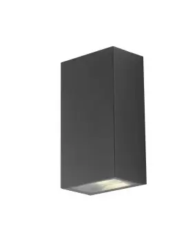 image of DEZIR Outdoor LED 2 Light Up Down Light Anthracite, IP54 630lm 4000K 9x6.5x16cm