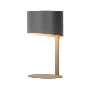 image of Lucide Knulle Modern Table Lamp 15cm 1xE14 Grey