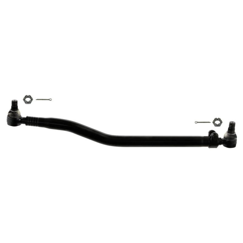 Image of FEBI BILSTEIN 32336 Centre Rod Assembly Front Axle, with castellated nut and split pins, OE Turbo NEW Centre Rod Assembly (285)