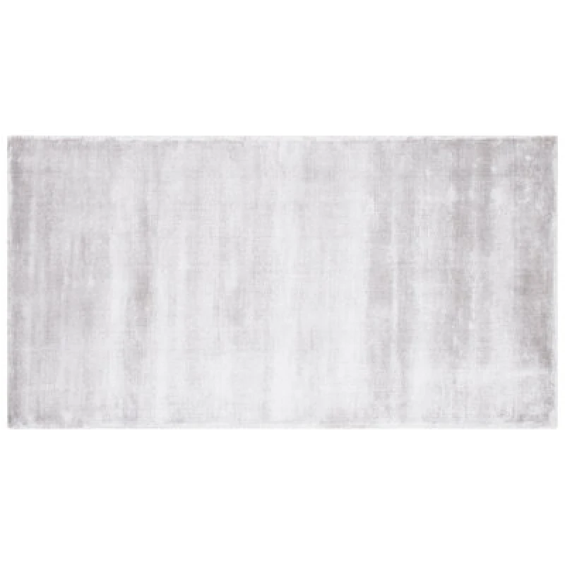 Image of Beliani Rug Gesi Ii Light Grey 80 X 150 Cm Viscose