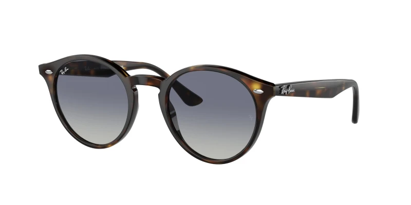Image of Ray - Ban RB2180 710/4L Unisex Sunglasses Acetate Turtle Grey Round Normal Shaded Turtle Sunglasses Unisex Acetate