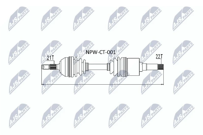 Image of NTY Drive shaft NTY NPW-CT-001