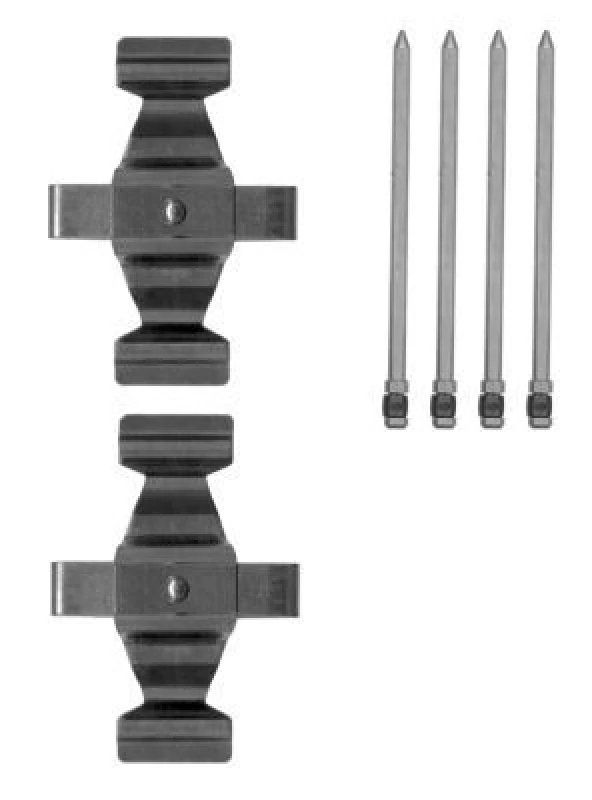 Image of HELLA Brake pad fitting kit HELLA 8DZ 355 205-311