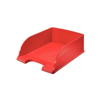 image of Plus Jumbo Letter Tray A4 - Red - Outer Carton of 4