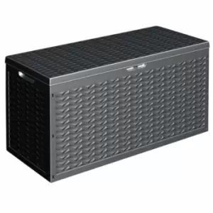 image of 320L Heavy Duty Outdoor Garden Patio Storage Cargo Box in Black