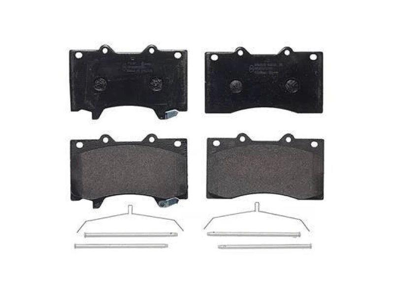 Image of BREMBO P 56 081 Brake pad set PRIME LINE with acoustic wear warning, with accessories, with anti-squeak plate Brake Pad Set,disc brake (402)