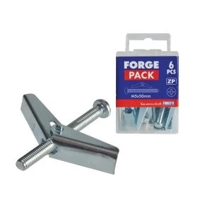 Image of ForgeFix Plasterboard Spring Toggle ZP M3 X 50mm Forge Pack 8