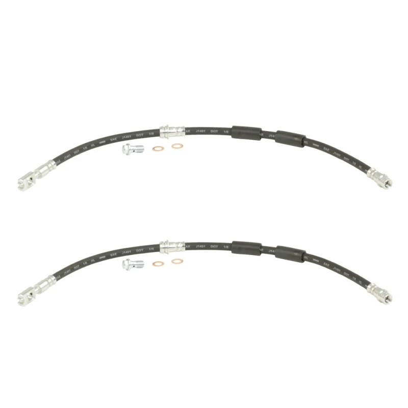 Image of RIDEX 83B1120 Brake Hose Front Axle, with banjo bolt Brake Hose (83)