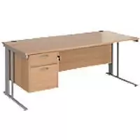 image of Dams International Desk MCM18P2SB 1,800 x 800 x 725 x 800 - 990 mm