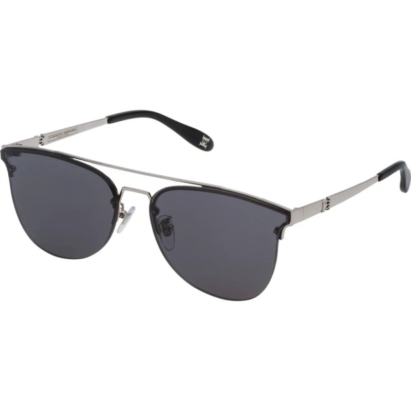 Image of Carolina Herrera Carolina Herrera SHN044M600579 Sunglasses in Silver Silver One Size Unisex 190605030219